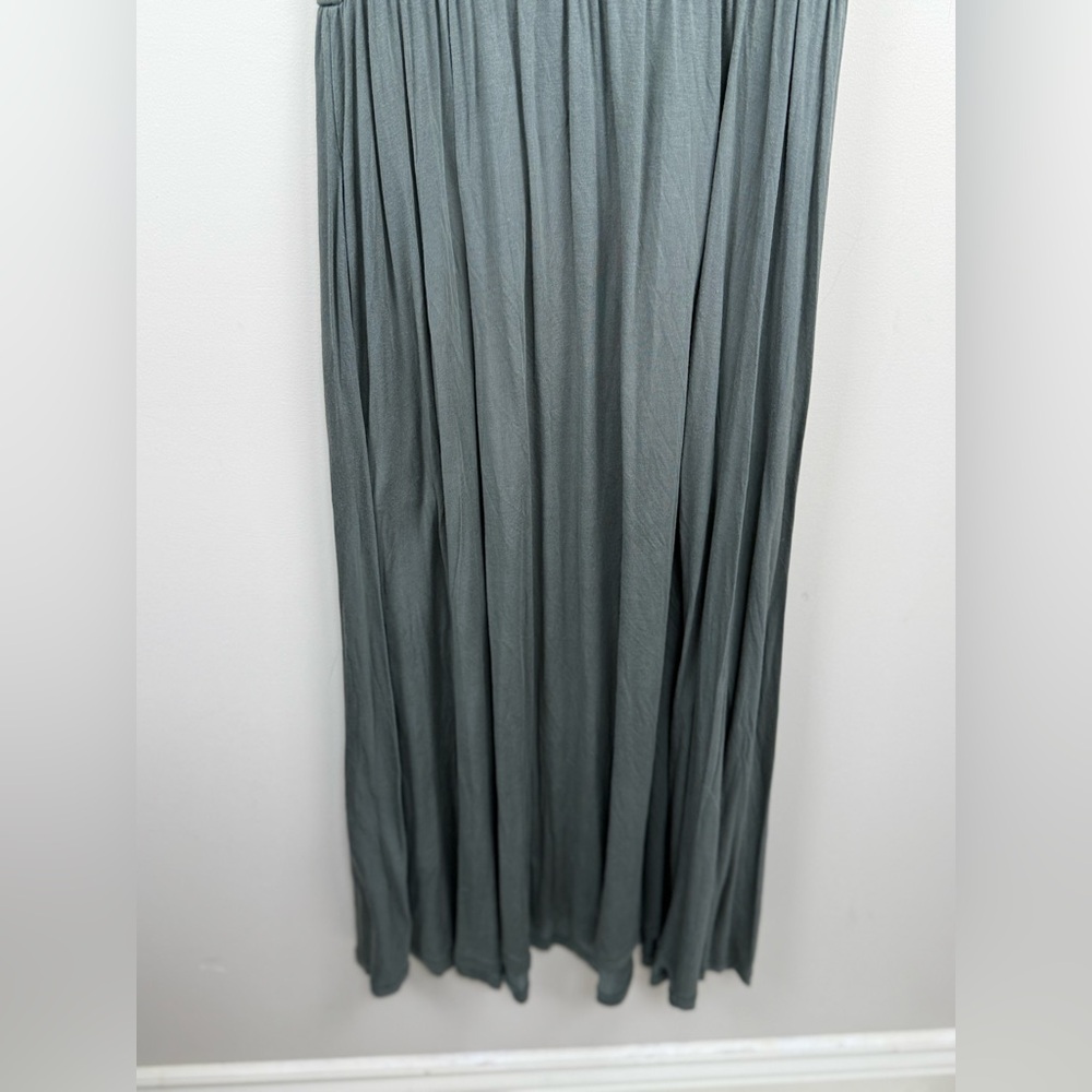 ARITZIA WILFRED green midi dress Elegant Gray Sleeveless Dress assonance small - Picture 7 of 14
